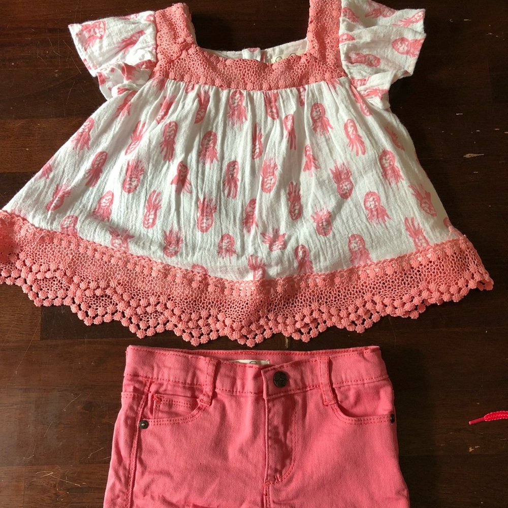 Jessica Simpson 2T pink outfit.  Worn only once